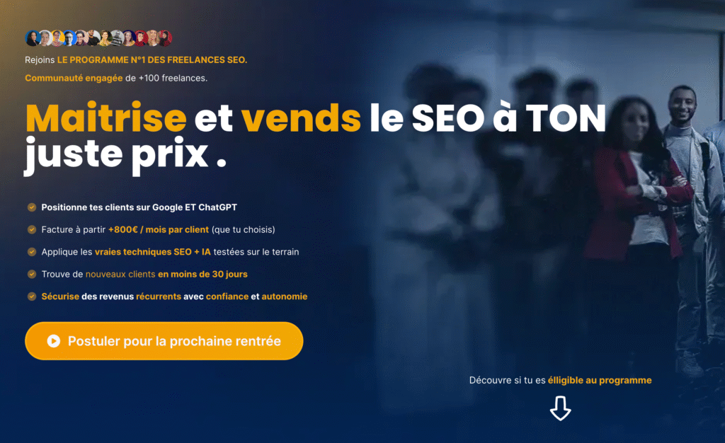 postuler au programme SEO Pareto de Bilkher Diakhaté