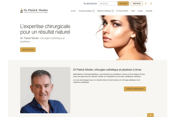 site web wordpress docteur patrick mortier